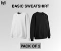 Pack of 2 Premium Basic Sweatshirts - Mayaar Collections
