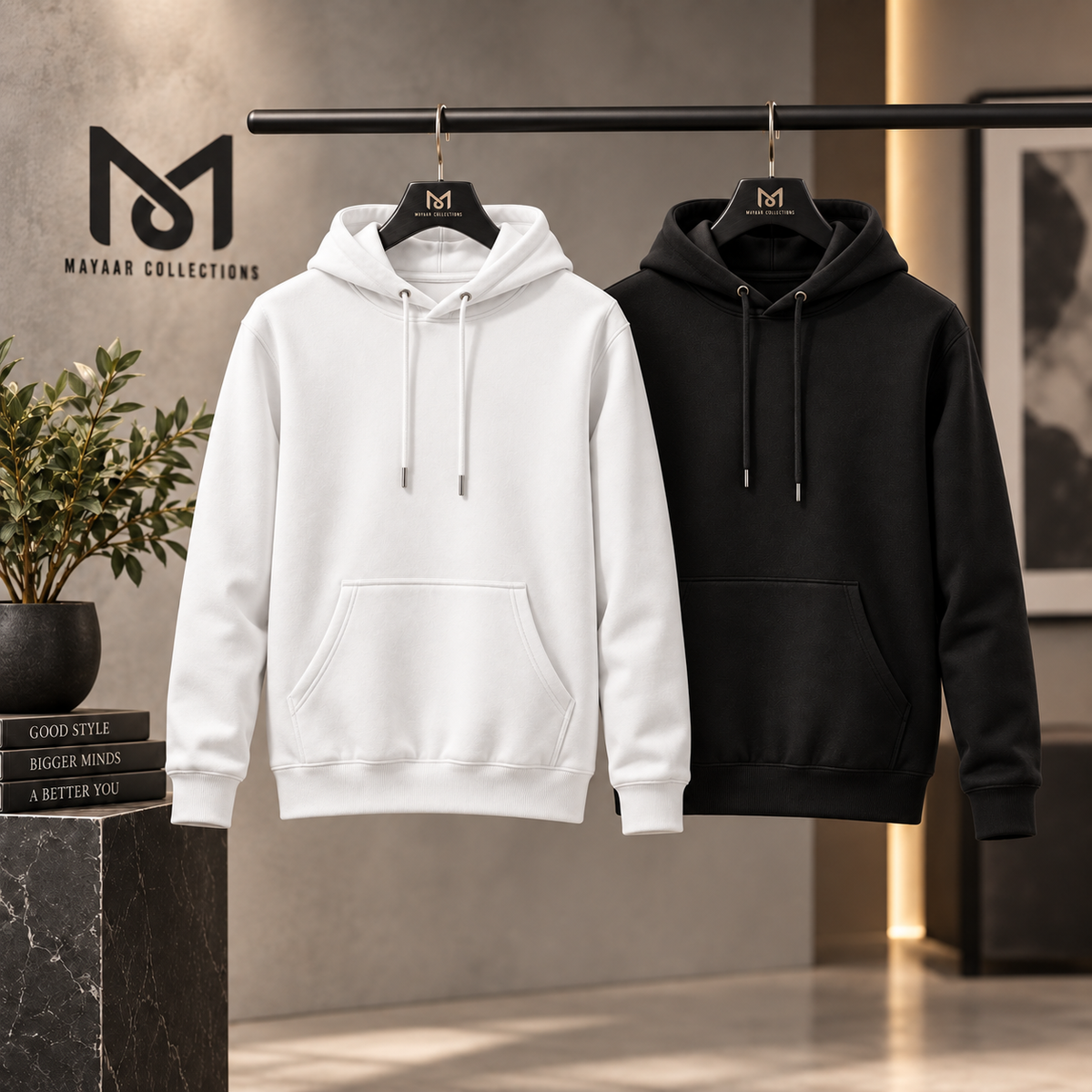 Pack of 2 Premium Basic Hoodies Pullover