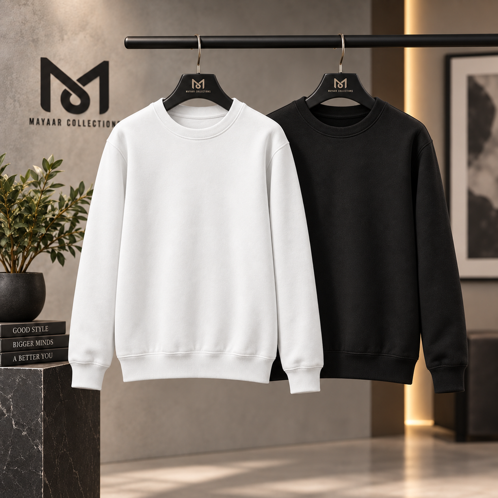 Pack of 2 Premium Basic Sweatshirts