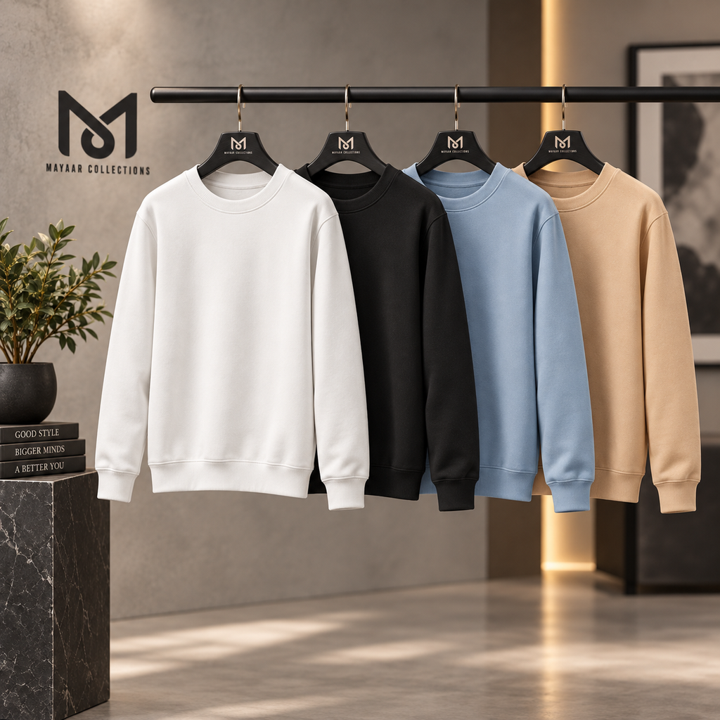 Pack of 4 Premium Basic Sweatshirts