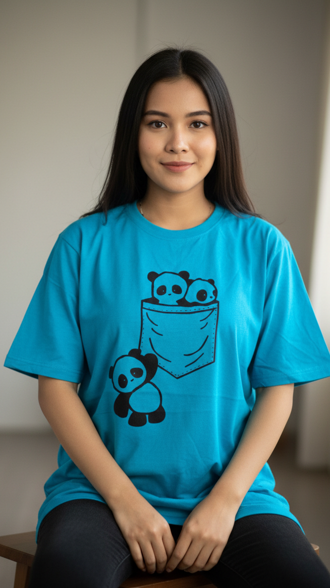 Women's Ball Blue Casual Graphic T-Shirt | Short Sleeve Crew Neck - Mayaar Collections