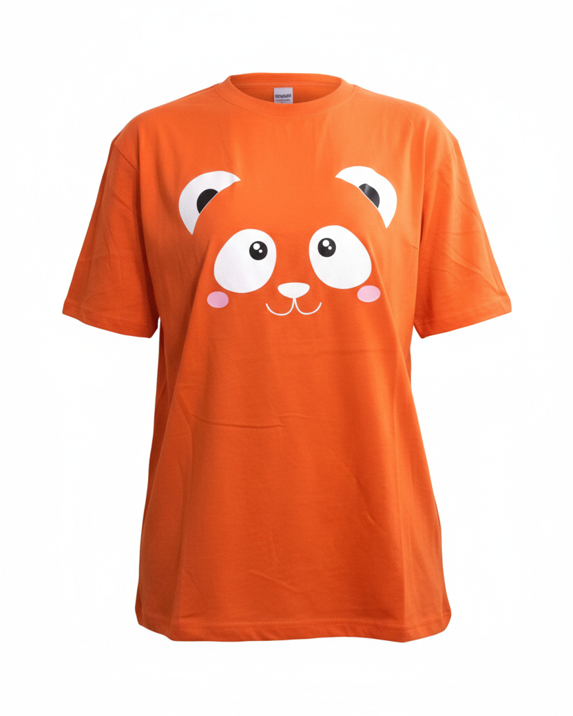 Women's Eye Orange Casual Graphic T-Shirt | Short Sleeve Crew Neck