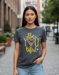 Women's T-Shirt – Short Sleeve Crew Neck Casual Tee in GreyPrinted Graphic T-Shirt - Mayaar Collections