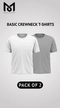 Pack of 2 Men’s Casual Short Sleeve Crew Neck Tees - Mayaar Collections