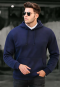 Mens Hoodie Pullover Long Sleeve Casual Fashion Sweatshirts Drawstring Gym Hooded Shirt with kangaroo Pocket - Mayaar Collections
