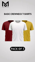 Pack of 3 Men’s Casual Short Sleeve Crew Neck Tees - Mayaar Collections