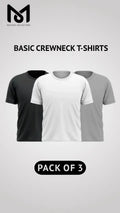 Pack of 3 Men’s Casual Short Sleeve Crew Neck Tees - Mayaar Collections